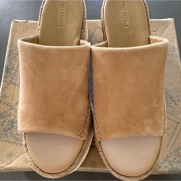 Free People Santorini Espadrille  Womens Size 9.5 New in Box soft leather - Picture 5 of 11